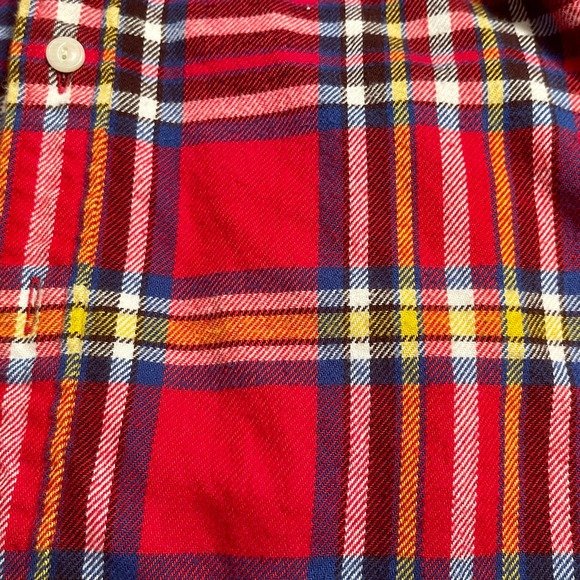 American Eagle Plaid Soft Flannel Shirt Button Up Mens Medium Red 611:S1403 - Picture 5 of 9